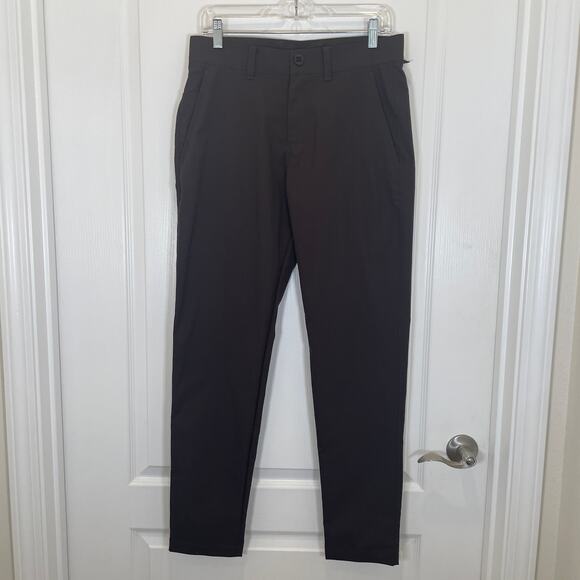 Lululemon Slim-Tapered Twill Trousers Pant Espresso Brown Stretch 30 - Picture 3 of 6